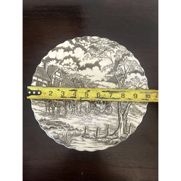 Royal Mail Fine Staffordshire Ironstone Dinner Plate 10 in Hand-Engraved England - Picture 6 of 6